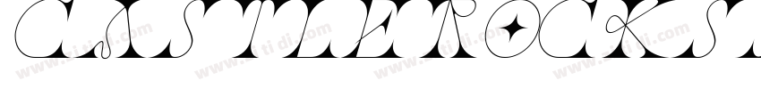 CASTLEROCKSDUO Itali字体转换